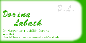 dorina labath business card
